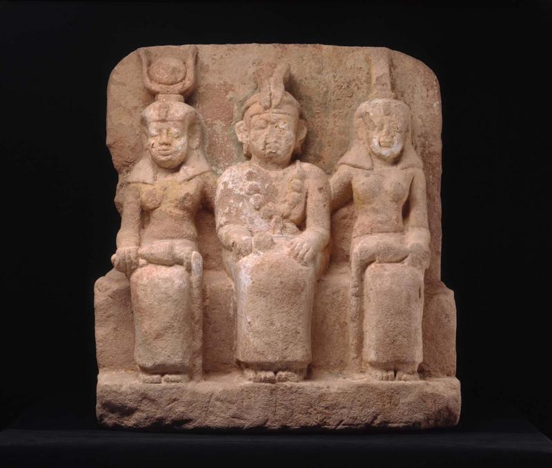 Triad of queen and two goddesses