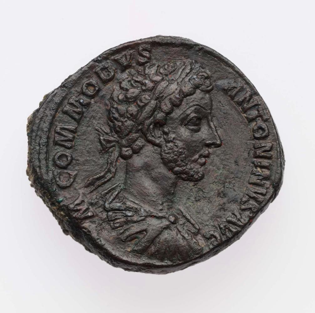 Sestertius with bust of Commodus