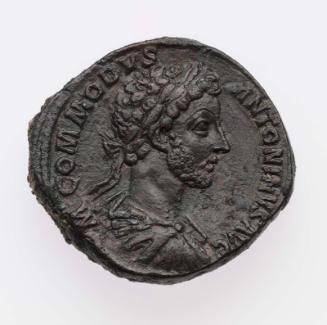 Sestertius with bust of Commodus