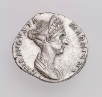 Denarius with bust of Diva Marciana, struck under Trajan