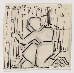 Maquette for Het Vlas (Illustration of Kneeling Figure)