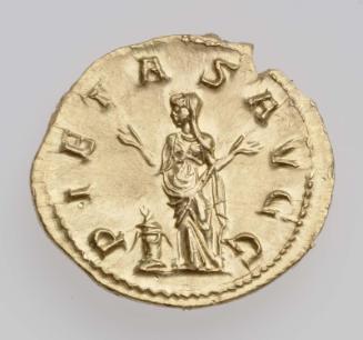 Binio (double-aureus) with bust of Volusian