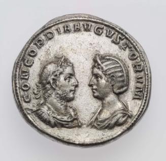 Medallion with busts of Gallienus and Salonina