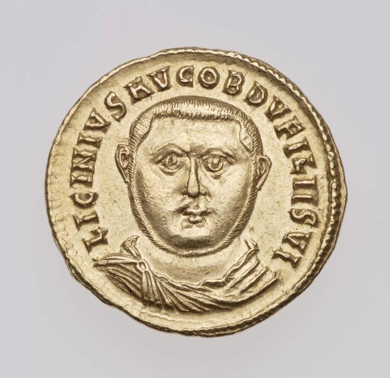 Aureus with bust of Licinius I