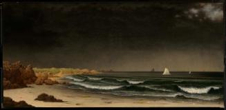 Approaching Storm: Beach near Newport