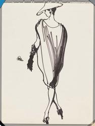 Female model in Balenciaga 