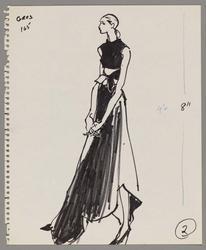 Female model in #165 –gown