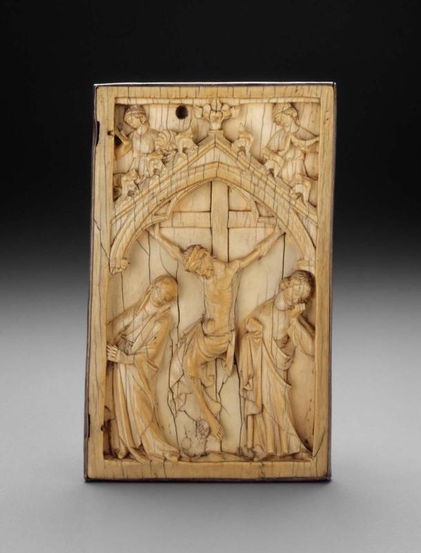 Crucifixion with the Virgin and Saint John (possibly from a diptych)