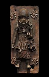Relief plaque showing a warrior