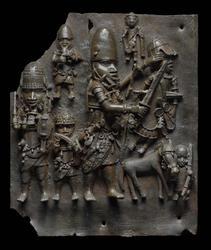 Relief plaque showing a battle scene