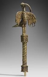 Staff showing a bird of prophesy