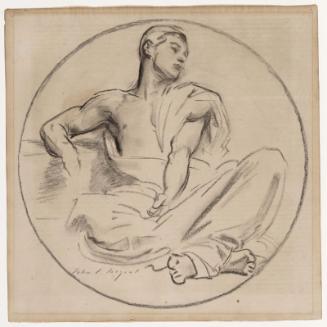 Seated Man (in Roundel)