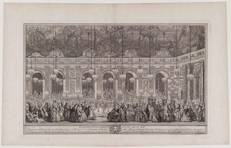 Décoration du bal masqué donné par le roy