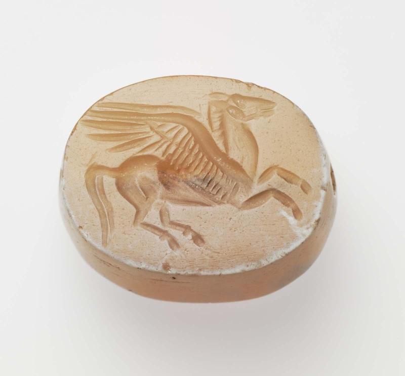 Scaraboid gem with Pegasos