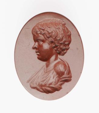 Oval gem with portrait of a Julio-Claudian girl