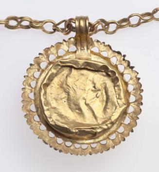 Necklace mounted with gold coin of Emperor Valens