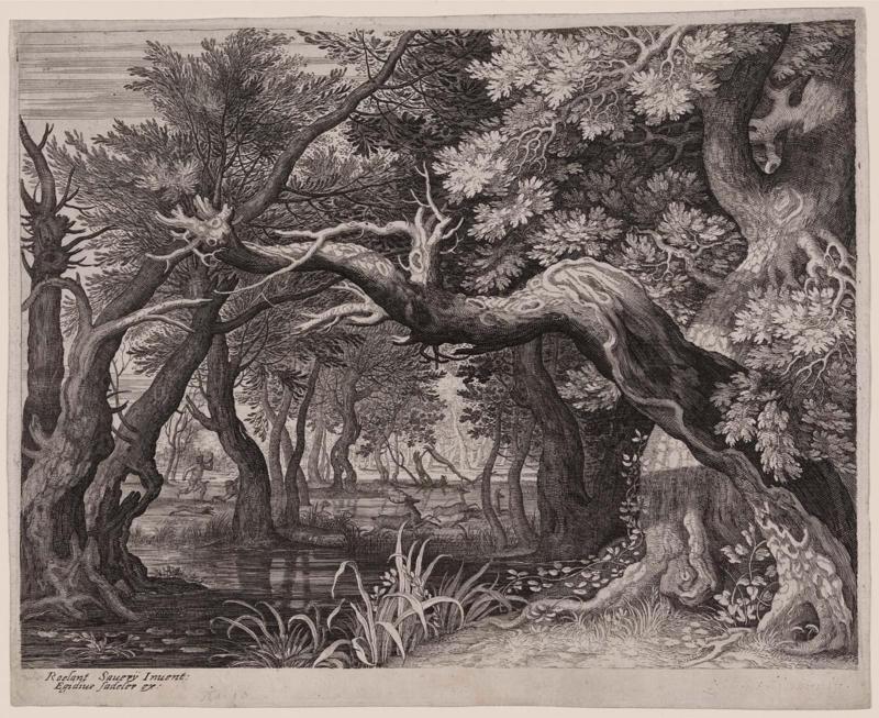 Stag Hunt near a Pool