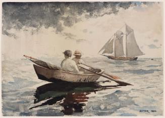 Two Boys Rowing