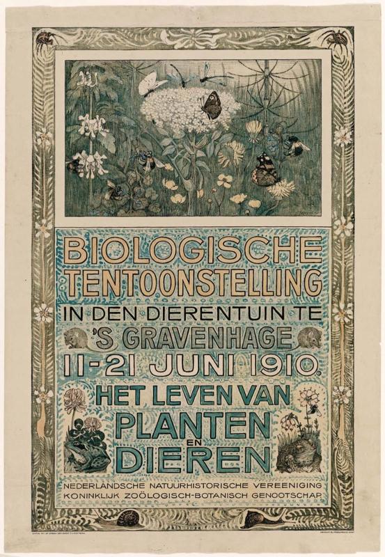 Biologische Tentoonstelling, 1910
(Biological Exhibition at the Hague Zoo, 11–21 June, 1910. The life of Plants and Animals)