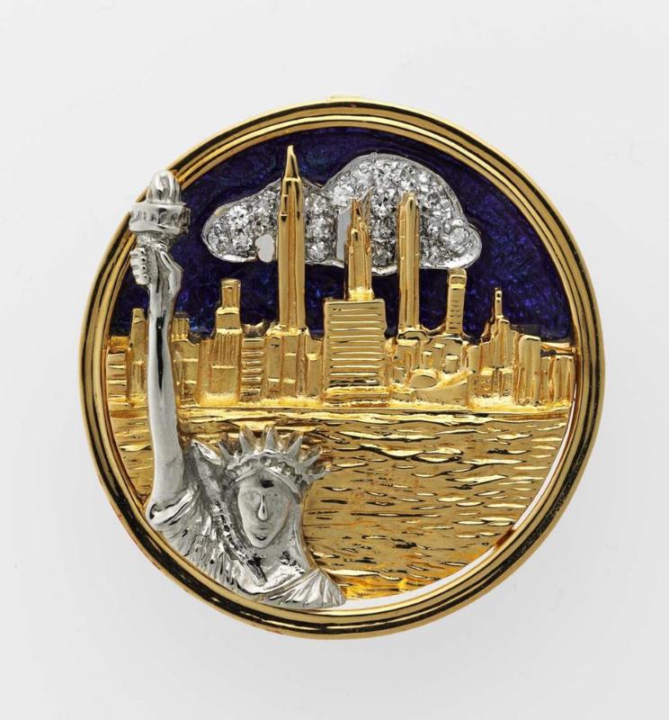 Skyline brooch
