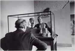 Ivan Dmitri Photographing Perry Rathbone (in the Classical Gallery)