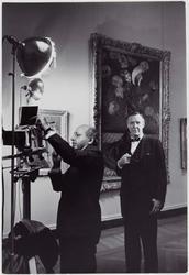 Ivan Dmitri Photographing Perry Rathbone (in the Impressionist Gallery)