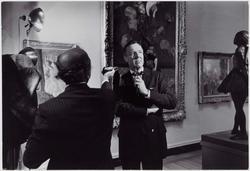 Ivan Dmitri Photographing Perry Rathbone (in the Impressionist Gallery)