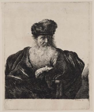 Old Man with Beard, Fur Cap, and Velvet Cloak