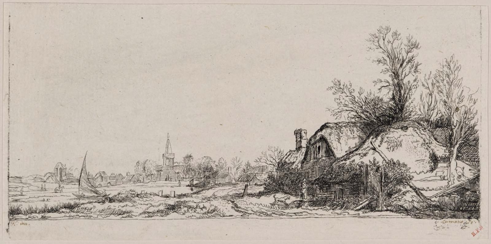 Cottage Beside a Canal: View of Diemen