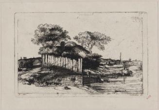 Cottage with a White Paling