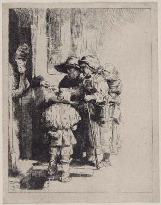 Beggars Receiving Alms at the Door of a House