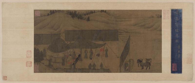 Lady Wenji's return to China: encampment in the desert
