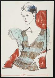 Female model, from waist up, in sweater 