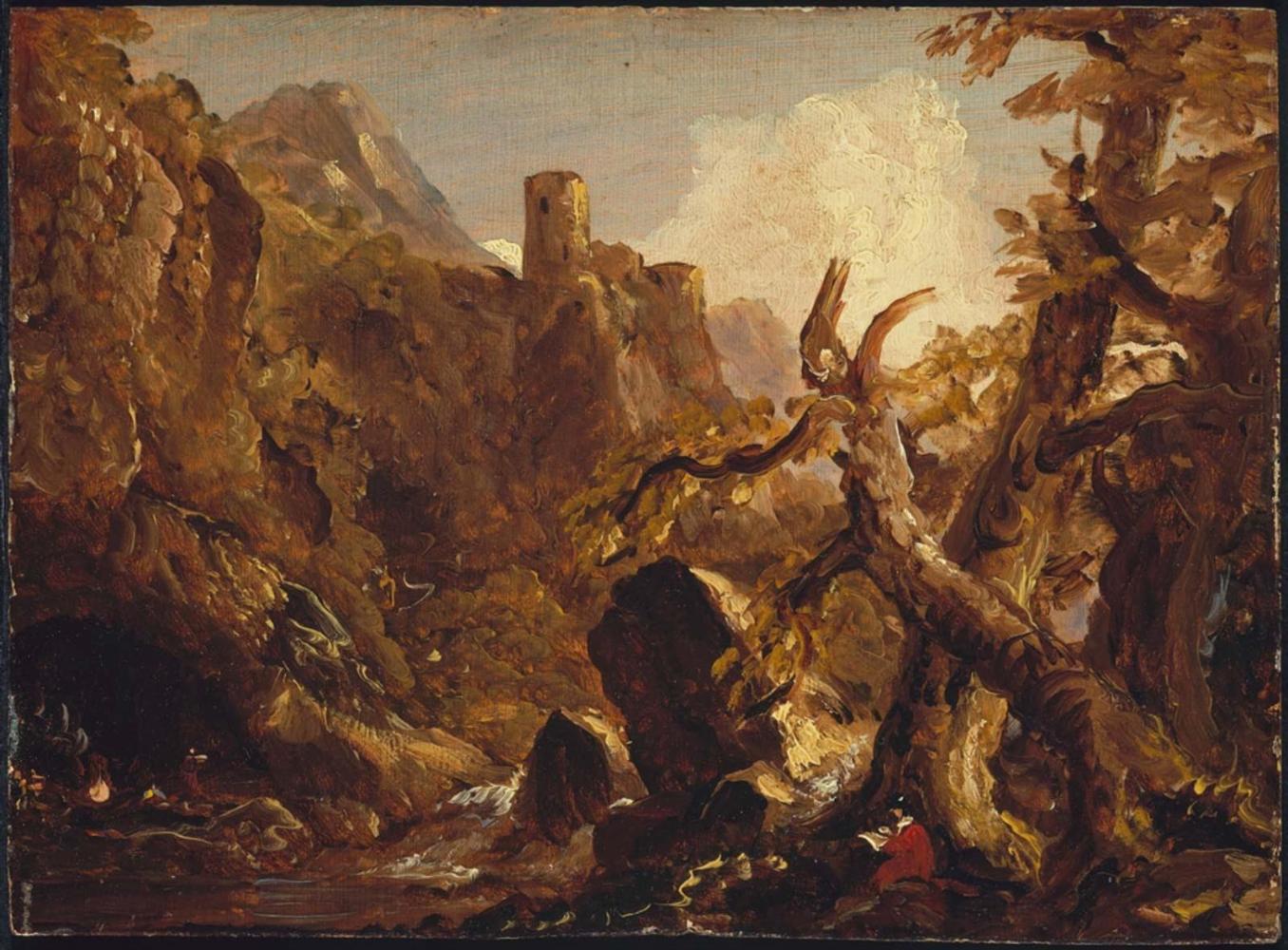 Salvator Rosa Sketching Banditti