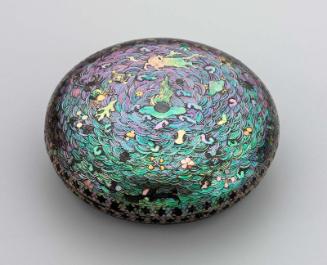 Circular incense box