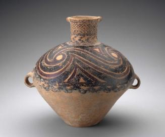 Narrow-necked jar with vertical handles