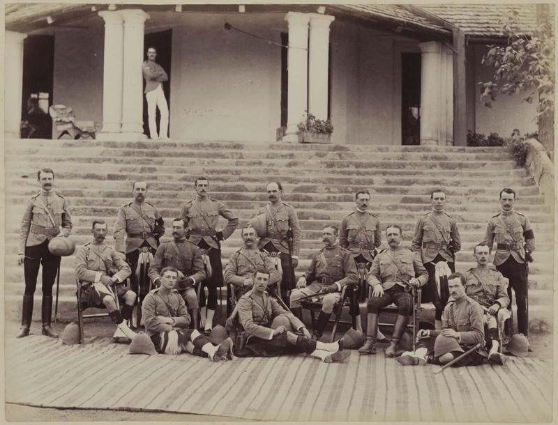 British Officers in Typical Pose