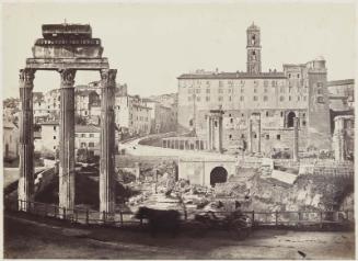 View of the Forum, Rome, looking toward the Capitol