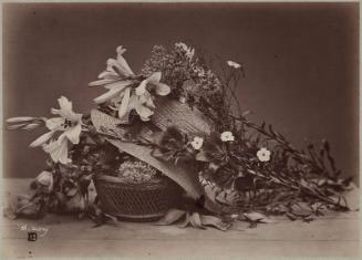 Still Life with Flowers, Hat, and Basket