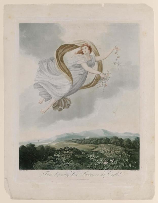 Flora Dispensing her Favors (from Dr. Robert John Thornton, "The Temple of Flora...", London, 1799–1807)