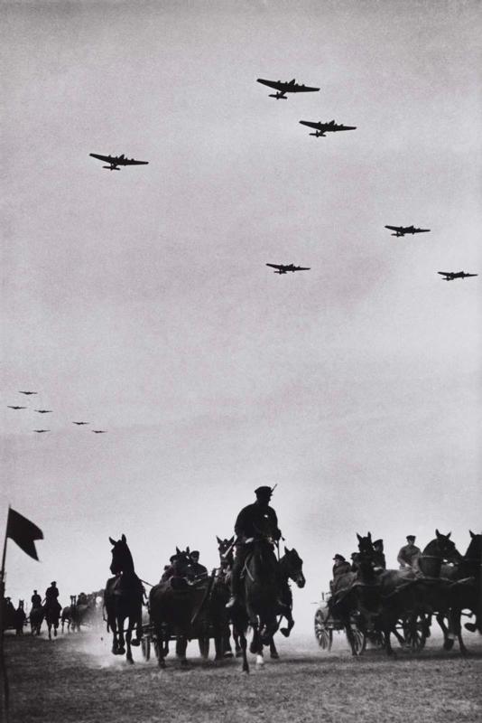 Horse-drawn artillery brigade, Kiev military maneuvers