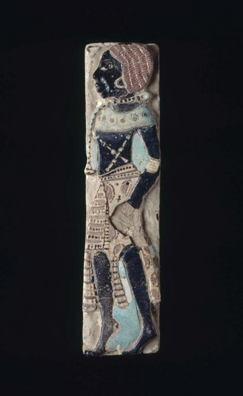 Tile with Nubian chief