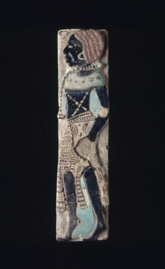 Tile with Nubian chief