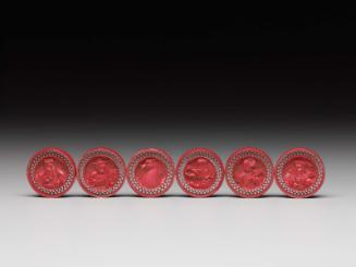 Red game pieces