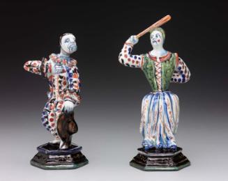 Figures of Harlequin and a Dervish