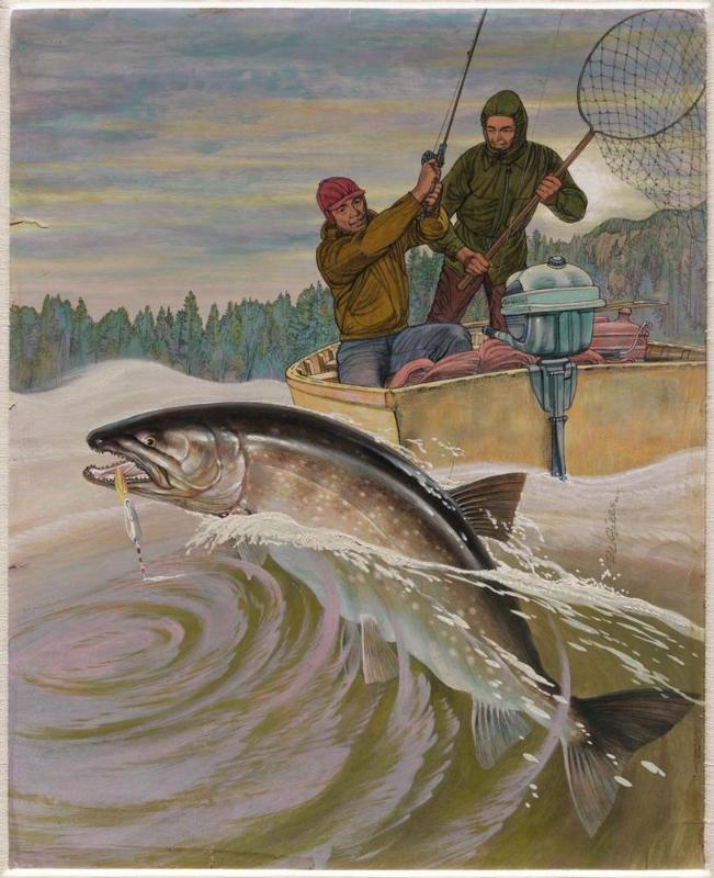 Trout with Purple Swirl