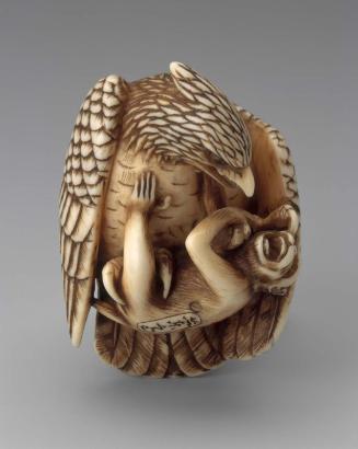 Eagle Clutching A Monkey