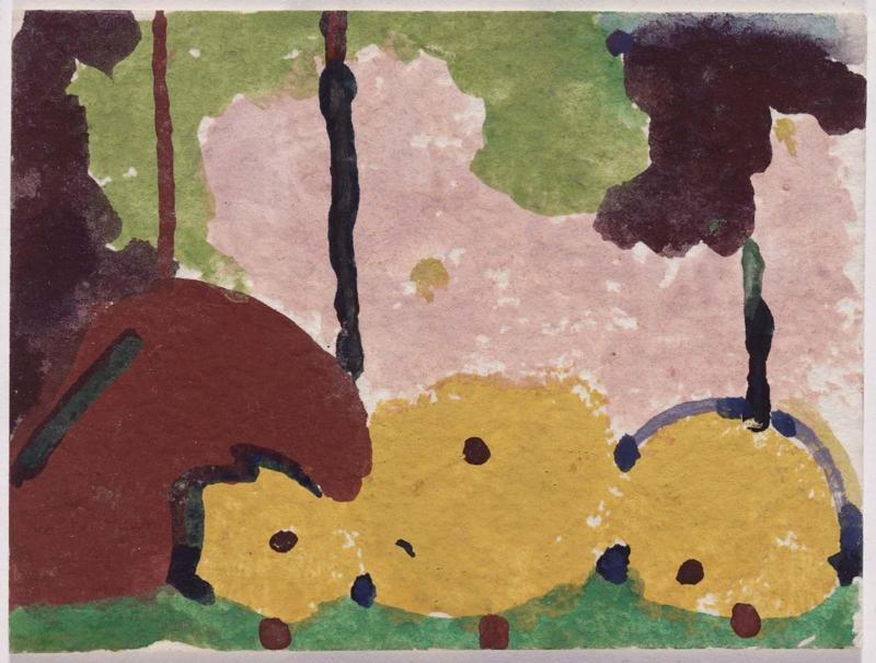 Untitled (Three Yellow Circular Forms)