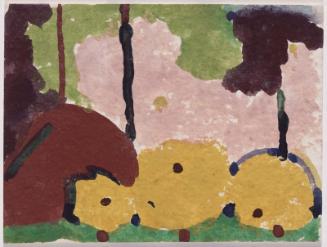 Untitled (Three Yellow Circular Forms)