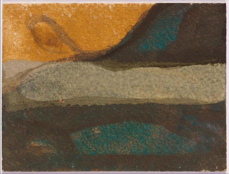 Untitled (Green Landscape with Ochre Sky)